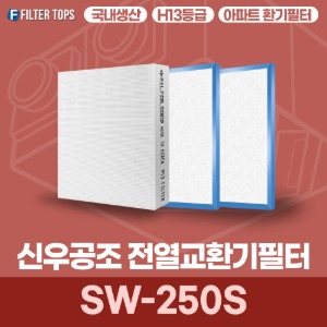 신우공조 SW-250S 전열교환기필터 아파트 환기 필터 H13등급 국내생산 공동구매